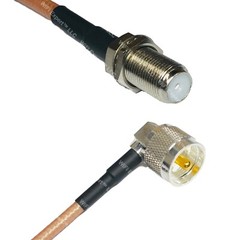 RG400 F FEMALE to UHF Male Angle RF Cable FAST-SHIP LOT
