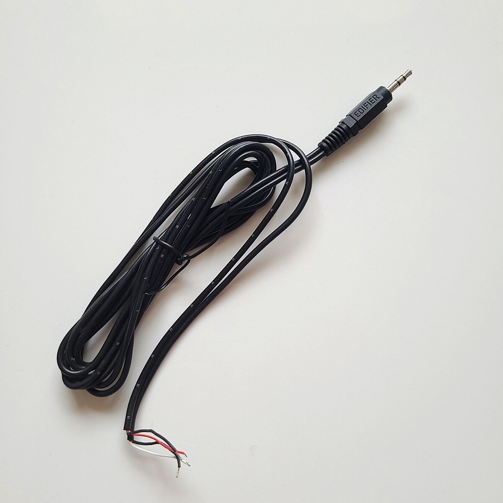 repair Replacement Speaker Bare Wire cable 4ft With 3.5mm Plug to Stripped Ends