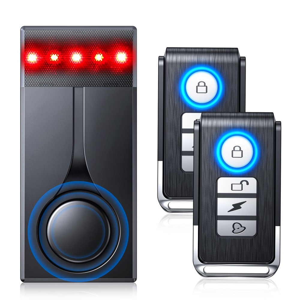 108dB Car Alarm System, Car Anti-Theft Vibration Sensor Alarm & Red Light, 2 …