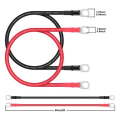 Battery Cable – 8 AWG 8 Gauge Wire Made with Tinned Copper Wire Battery Power…