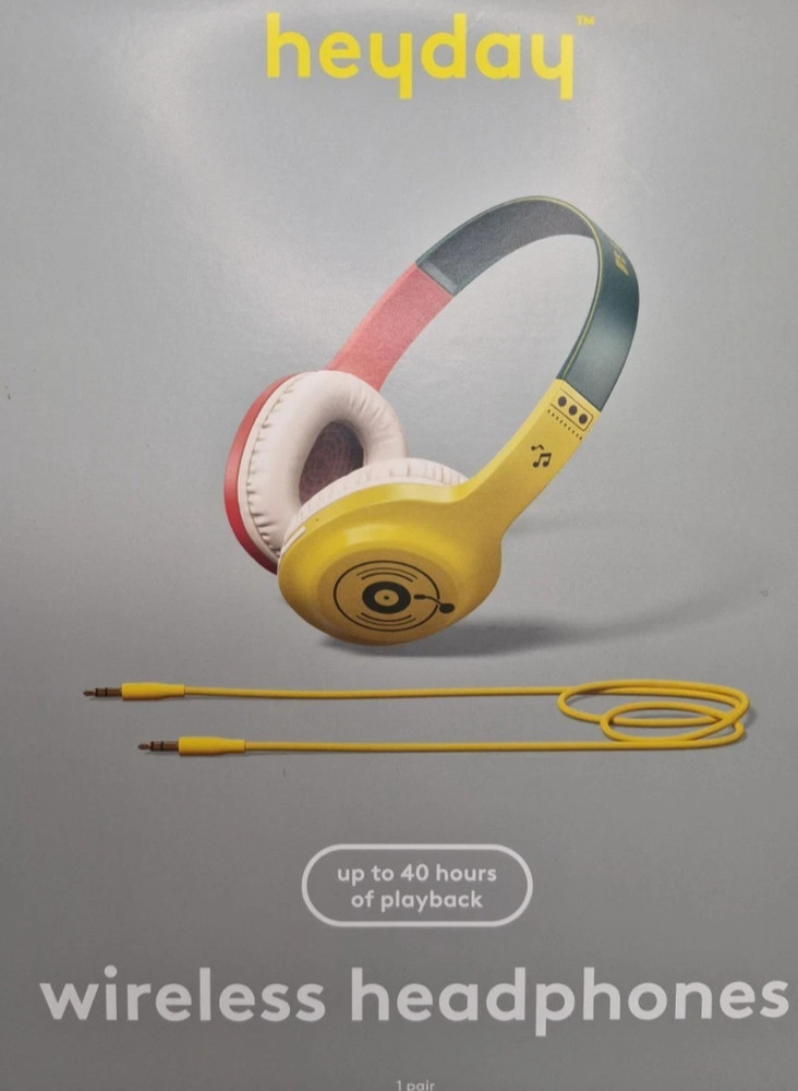 heyday Wireless Bluetooth 5.4 Multicolor Up to 40 Hours Playback AUX