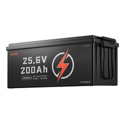 VEVOR 24V 200Ah LiFePO4 Lithium Battery Rechargeable Battery 100A BMS 4000 Cycle