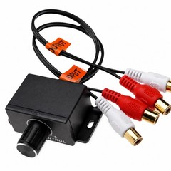 Car Amplifier Remote Bass Level Control Knob Universal Stereo RCA Input Output