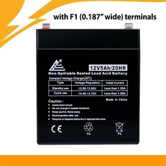 Rechargeable 12V 5Ah UPS Battery for Topin 12V5AH/20HR