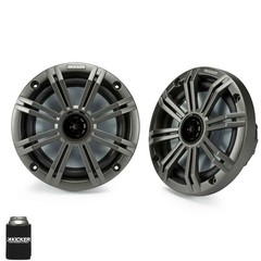 Kicker 6.5″ Charcoal Marine Speakers (QTY 2) 1 pair of OEM replacement speakers