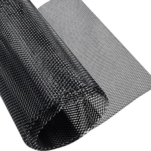 Universal Car Grill Mesh 40″ x 13″, Black-Painted 3 x 6mm Rhombic Hole black