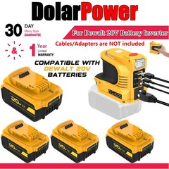 DCB205 5.0Ah Battery For DeWalt 20V 220W Portable Power Inverter 110V AC LED New