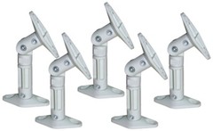 5 White Pack Lot – Universal Wall or Ceiling Speaker Mount Brackets fits Bose