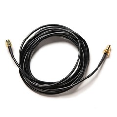 2PCS 10M RP-SMA Male To Female Wifi Antenna Connector Extension Cable Cord Black