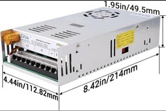 DROK 48V Power Supply, AC 110V/220V to DC 0-48V 10A 480W Buck Converter, Adjusta