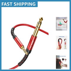4FT 3.5mm to 1/4″ Male Audio Cable – Durable and Tangle-Resistant