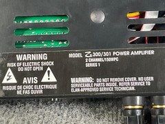 Elan Z300 Z301 Power Amplifier 150W Home Theater Audio Vintage Used