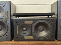 Set of 3 M&K Miller & Kreisel S-85 Satellite Speakers + S-85C Center Speaker