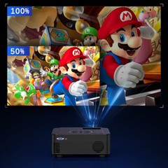 4K Projector 40000LMS 1080P 3D 5G WiFi Bluetooth Video Home Theater 230″ Display