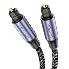 Toslink Audio Cable, 3FT/1M Optical Male to Male Cable, Digital Optical Cable Ex