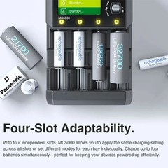 MC5000 Cylindrical Battery Charger and Analyzer Li-ion, Li-ion HV, LiFePO4, NiMH