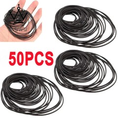 50PCS Rubber Drive Belt Kit for Cassette Player Recorder Repair Replacement New