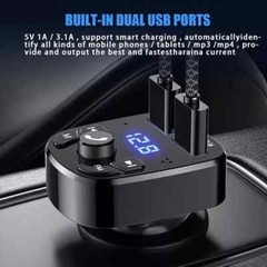 Bluetooth 5.0 Car Wireless FM Transmitter Adapter For 2USB PD Charger AUX