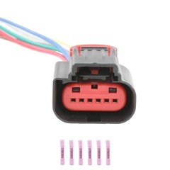 1Pcs 6-Way/Pin Mass Air Flow Connector Sensor Socket Repair Wiring Harness