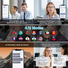 AI Smart Glasses, AI Translator Powered by Chatgpt with Real-Time Translation(16