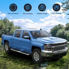 6 inches Running Board Side Steps Quad Cab Silver 2009-2018 Dodge Ram 1500
