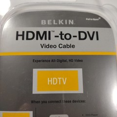 Belkin HDMI-to-DVI Video Cable 6ft | 1080p | HDTV Adapter | New Sealed
