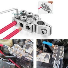 Battery Terminal Connector 12 Way Connectors 8awg Up To 4/0xl Awg Gauge Positive