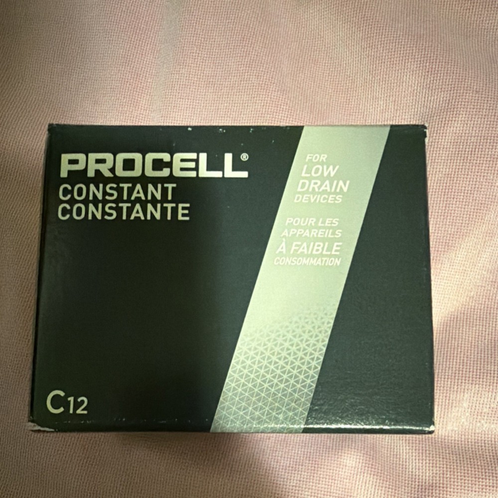 Procell C Alkaline Batteries 1.5V PC1400 MAR 2033 for Low Drain Devices 12pk