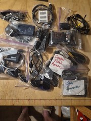 Lot of Random Electronics, Wires, Cords, Etc. All Untested, Sold As Is
