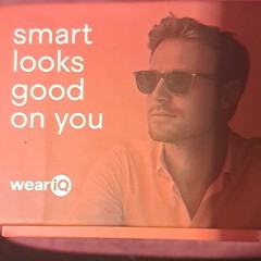 weariQ Wireless Smart Glasses Black Glossy Frame Bluetooth
