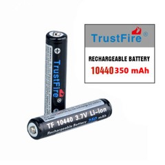 4 Pcs Trustfire 10440 350mAh Rechargeable Batteries Durable 3.7V Li-ion Battery