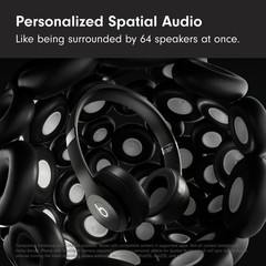 Beats Solo 4 Wireless On-Ear Headphones Matte Black Excellent Condition