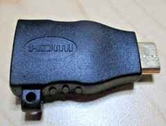 MINI-HDMI (Type C) Male to HDMI (Type A) Female Adapter Gold Plated