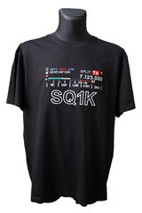 Flexstyle S-meter with Callsign, frequency T-shirt, Embroidery Ham Radio S-5XL