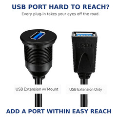 USB Extension Cable for PIONEER AVH600EX AVH-600EX Car Radio
