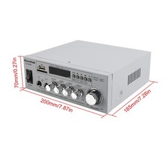 800W 2.1CH Bluetooth Stereo Hifi Car Home Audio Car Amplifier AMP Sound Speaker✅