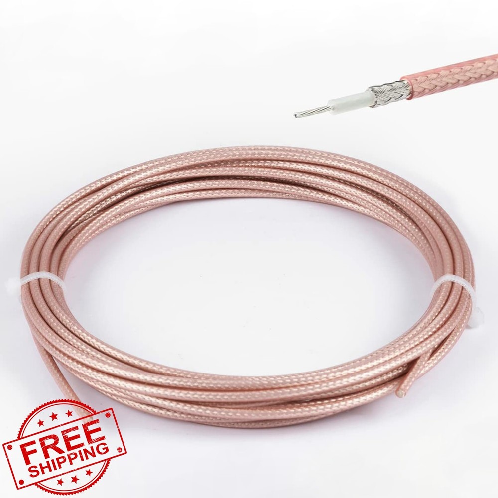 POBADY RG316 Coaxial Cable 16.4FT/5M Brown
