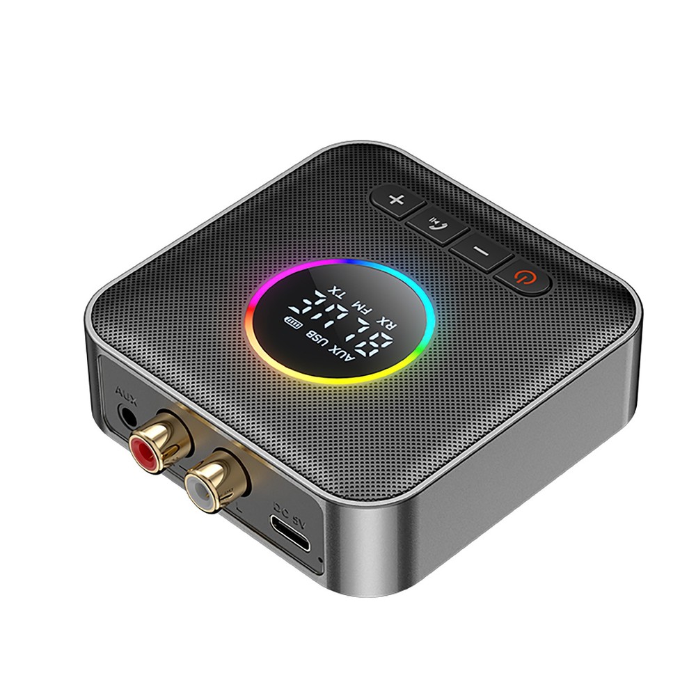 Bluetooth 5.4 Audio Receiver Transmitter FM USB 3.5MM AUX RCA Stereo HIFIAdapter