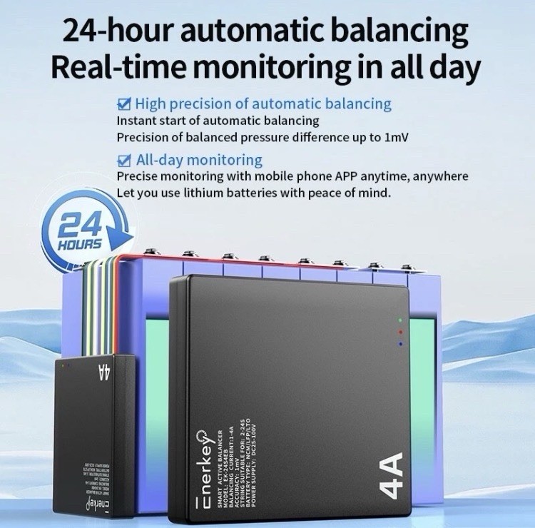 EnerKey 4A Smart Active Balancer 2S~24S Li-ion LTO NCA RAPID SHIP FROM USA