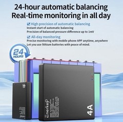 EnerKey 4A Smart Active Balancer 2S~24S Li-ion LTO NCA RAPID SHIP FROM USA
