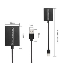 USB2.0 to Optical Toslink 3.5mm Audio Adapter Type-A C PS5 NS Laptop Soundbar