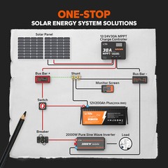 LiTime LiFePO4 12V 200Ah PLUS 200A BMS 2560W Lithium Battery for Off-Grid RV