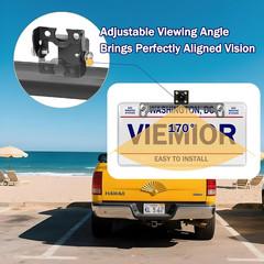 Universal Car Rear View Camera License Plate Bracket, Premium Backup Camera Lice