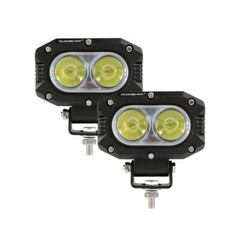 AUXBEAM 4″ Inch LED Work Light Bar Flood Driving Fog Pods DRL Offroad ATV Truck