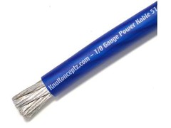 KnuKonceptz Kolossus Flex 4 Gauge Blue OFC Battery Power Wire Copper Cable