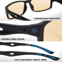 ENHANCE Battle Lens Clip On Blue Light Blocking Glasses Lens – Reduce Eye Strain