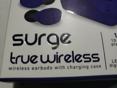 SURGE True Wireless Earbuds with Charging Case 10 Hours Play Time Free S&H