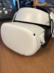 Meta Quest 2 VR Headset 128GB Controllers With Accessory Display Has Small Mark