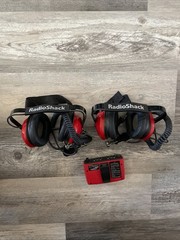 Radio Shack 20-285 RACE DAY BUNDLE Scanner Intercom Headsets & Memorabilia RARE