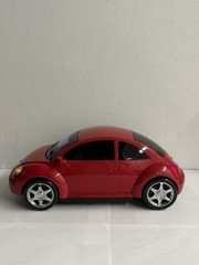 Sharper Image VW Beetle CD Player Radio Tested Working Alarm Clock Red Car GT113